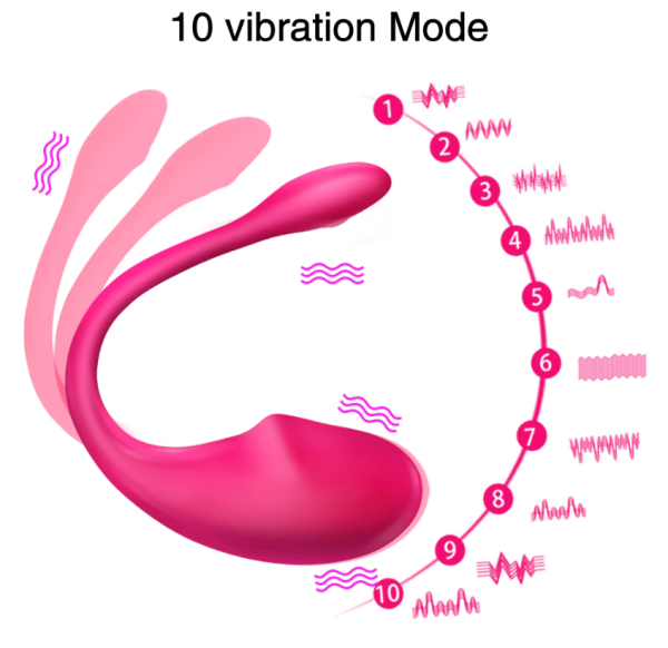 VIBRATOR SMART EGG EVA BLUETOOTH PINK 22 CM MOKKO TOYS