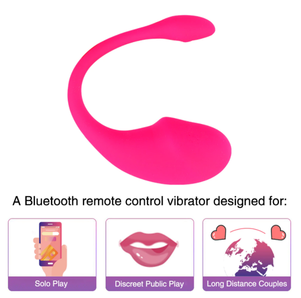 VIBRATOR SMART EGG EVA BLUETOOTH PINK 22 CM MOKKO TOYS