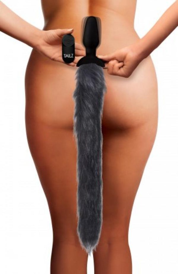 TAILZ VIBRATING ANAL PLUG MED RÆVE HALE