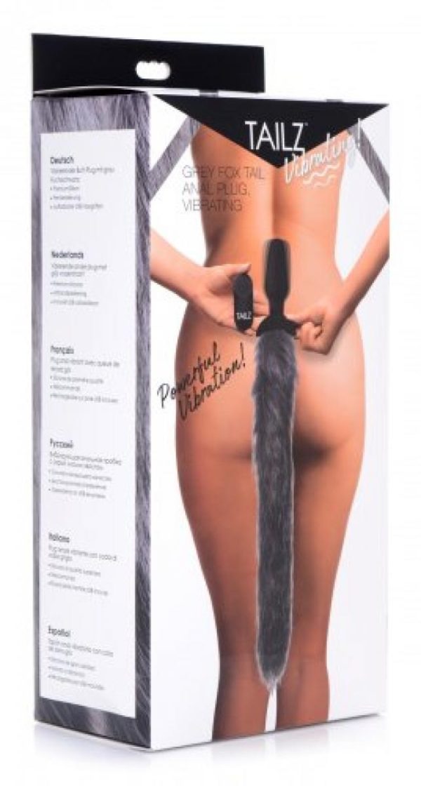 TAILZ VIBRATING ANAL PLUG MED RÆVE HALE