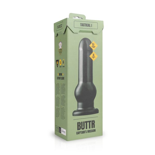 BUTTR - TACTICAL STOR ANAL DILDO MED SUGEKOP 25CM