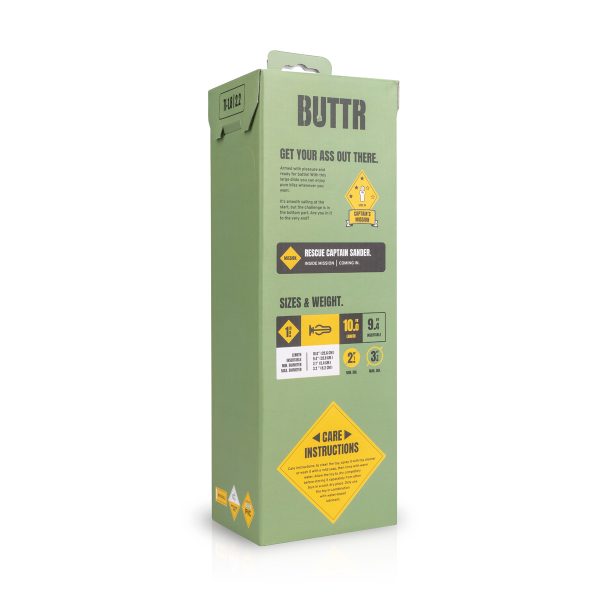 BUTTR - TACTICAL STOR ANAL DILDO MED SUGEKOP 25CM