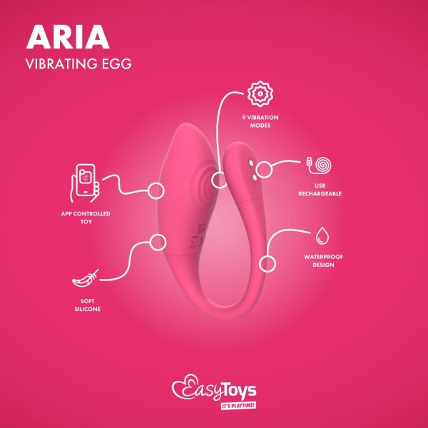 EASYTOYS APPSTYRET VIBRATOR ÆG