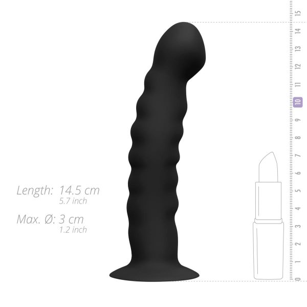 EASYTOYS SILIKONE STRAP ON MED RILLER