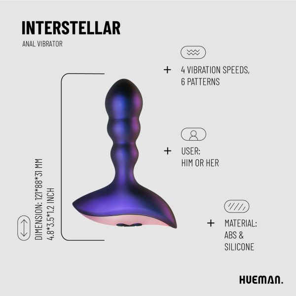 HUEMAN FJERNSTYRET ANAL VIBRATOR