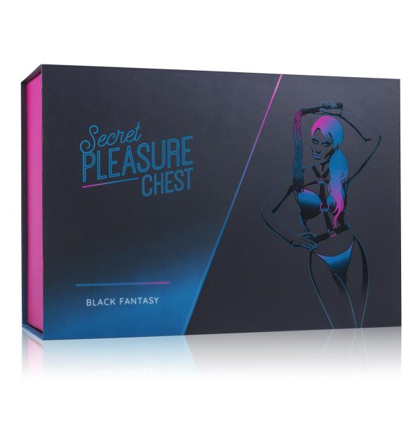 SECRET PLEASURE CHEST - BLACK FANTASY 10 DELE BONDAGE SÆT