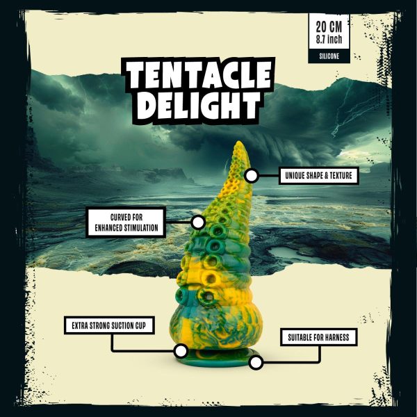 MYTHICAL MATES - TENACLE DELIGHT DILDO 22CM MED SUGEKOP