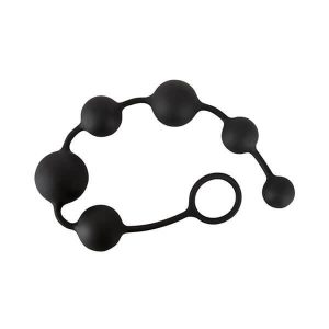 BLACK VELVETS - LANG SILIKONE ANAL KÆDE