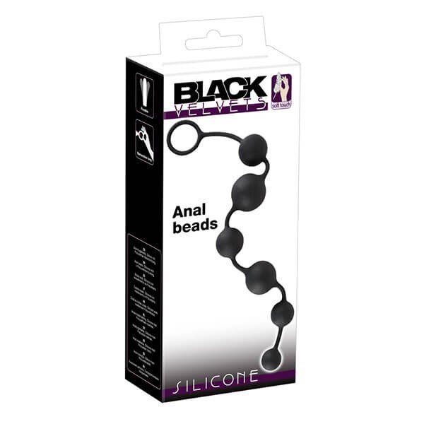 Sexlegetøj - BLACK VELVETS - LANG SILIKONE ANAL KÆDE - Nautii.dk BLACK VELVETS - LANG SILIKONE ANAL KÆDE