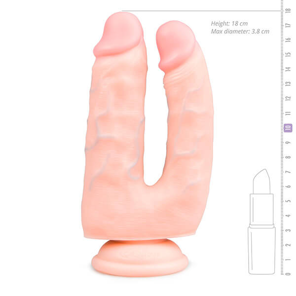 Sexlegetøj - EASYTOYS - REALISTISK DOUBLE DONG 18CM - Nautii.dk EASYTOYS - REALISTISK DOUBLE DONG 18CM