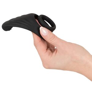 REBEL - PENIS OG KUGLE PENISRING MED STIMULATOR