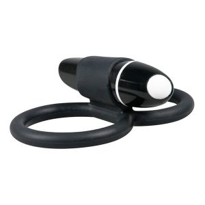 SWEET SMILE - PENIS OG KUGLE PENISRING MED VIBRATOR