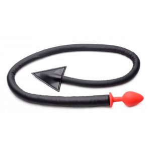 TAILZ - DEVIL TAIL BUTTPLUG MED HORN 100CM