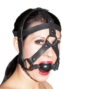 ZADO - LÆDER HARNESS MED GAGBALL