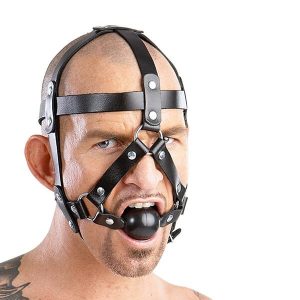 ZADO - LÆDER HARNESS MED GAGBALL