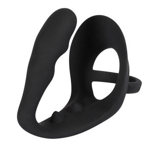 BLACK VELVETS - PENISRING MED PROSTATA PLUG