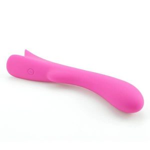 DELIGHT - CURVED OPLADELIG DILDO VIBRATOR PINK