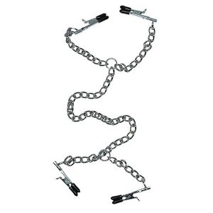 FETISH COLLECTION - BRYST OG KLITORIS KLEMMER MED KÆDE