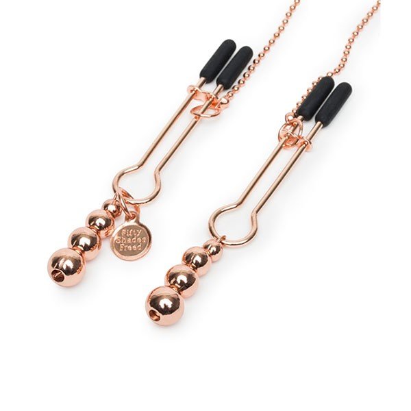 Sexlegetøj - FIFTY SHADES OF GREY - ALL SENSATION BRYST & KLITORIS KLEMMER - Nautii.dk FIFTY SHADES OF GREY - ALL SENSATION BRYST & KLITORIS KLEMMER