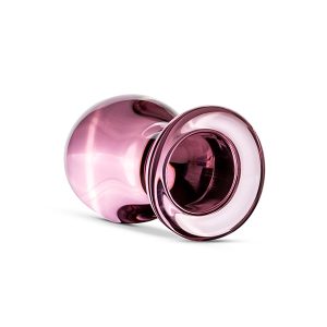 GILDO - HANDMADE PINK GLAS BUTT PLUG