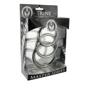 MASTER SERIES - TRINE STÅL PENISRINGE 3 STK