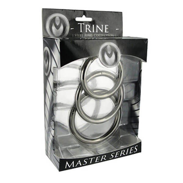 Sexlegetøj - MASTER SERIES - TRINE STÅL PENISRINGE 3 STK - Nautii.dk MASTER SERIES - TRINE STÅL PENISRINGE 3 STK