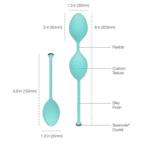 Sexlegetøj - PILLOW TALK - FRISKY BÆKKENBUNDSKUGLE SÆT - Nautii.dk PILLOW TALK - FRISKY BÆKKENBUNDSKUGLE SÆT