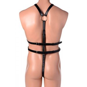 STRICT - MALE FULL BODY HARNESS MED PENISRINGE
